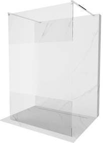 Mexen Kioto ścianka prysznicowa wolnostojąca 140 x 200 cm, transparent/szron 8 mm, chrom - 800-140-002-01-35