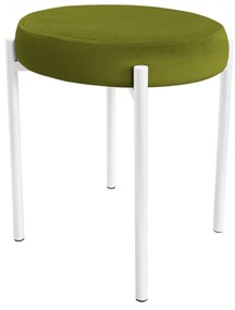 TABORET DIOR STOŁEK LOFT metal podstawa biała BL75