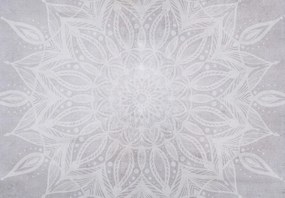 Fototapeta - Mandala na betonowej ścianie (196x136 cm)