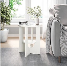 Stolik kawowy biały 40x40x50.5 vareo