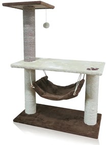 Tommi Drapak dla kotów Alcina Grande mokka, 75 x40 x 106 cm