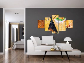 Obraz - Tańczące baletnice, obraz olejny (125x70 cm)