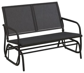 Czarna huśtawka ogrodowa W9-E35