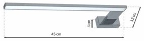 Kinkiet SHINE CHROME 45cm 11W LED