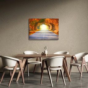 Obraz - Brama wykonana z koron drzew (70x50 cm)