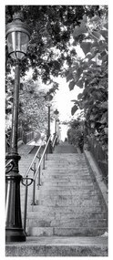 Naklejka adhezyjna na drzwi Ambiance Parisian Stairs