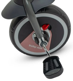 Baby Mix Dziecięcy rowerek trójkołowy 5w1 Relax 365°, różowy