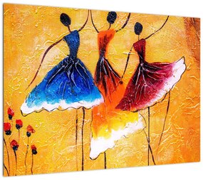 Obraz - Obraz olejny, baletki (70x50 cm)