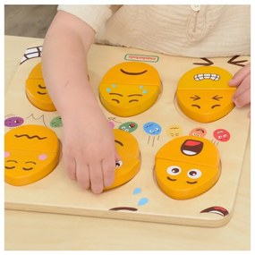 Masterkidz tablica do nauki emocji drewniane jajka jaki humor? montessori