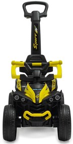 Baby Mix Mega Odpychacz dla dzieci z prowadnicą Prime EVA, żółty