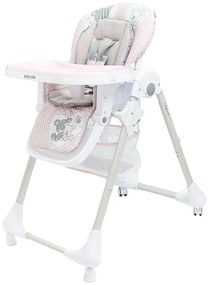 Baby Mix Krzesełko dla dzieci do karmienia, różowy