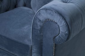 Fotel Chesterfield Classic Velvet Midnight 118x96x77cm