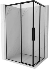 Mexen Rox Duo kabina prysznicowa rozsuwana 110 x 85 cm, czarna ramka, czarna - 8C2D-110-085-70-70