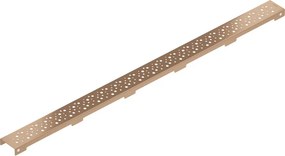 Mexen Flat M12 maskownica do odpływu liniowego 90 cm, miedź szczotkowana - 1C21090