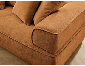 Musztardowa sofa z tkaniny szenilowej 237 cm Whesley – Bobochic Paris