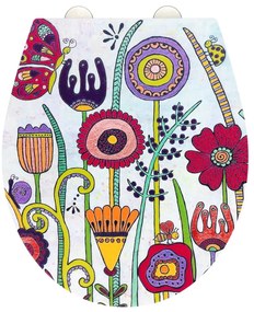 Deska sedesowa wolnoopadająca 37 x 44,5 cm Rollin'Art Full Bloom – Wenko