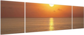 Obraz - Zachód słońca nad oceanem (170x50 cm)