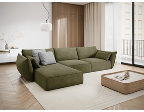 Zielony narożnik (lewostronny) Vanda – Mazzini Sofas