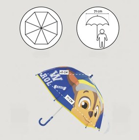 Dziecięcy parasol PAW PATROL Ø 71 cm, niebieski