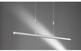 Metalowa lampa wisząca LED ze ściemniaczem w kolorze srebra Vitan – Fischer &amp; Honsel