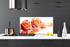 Panel Szklany Aksamitne Róże w Ogrodzie