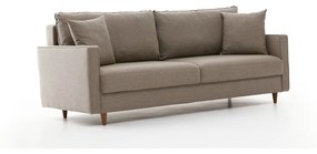 Jasnobrązowa rozkładana sofa 210 cm Eva – Balcab Home