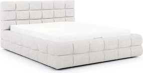 Łóżko sypialniane Magnelio Prestige 160x200 - beżowa boucle Raven 22