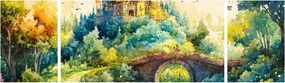 Obraz - Baśniowy zamek (170x50 cm)