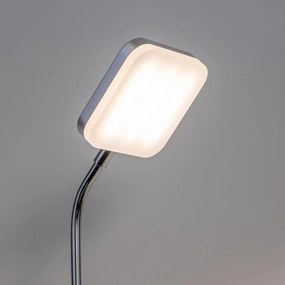 LED lampka ścienna do gniazdka LED/3,2W/230V chrom błyszczący