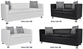 Sofa 3-osobowa Cali 3B - czarna