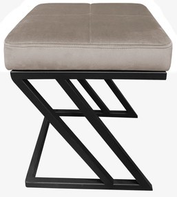 Pufa ZETA LOFT ławka taboret podnóżek metal MG09