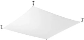 Biały skandynawski plafon z tkaniny 105x105 cm - EX658 M6-C57