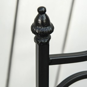 Outsunny Garten Sitzgruppe 3-teilige Mosaiktisch Essgruppe Gartenmöbel-Set 1 Tisch+2 faltbare Stühle Garten Metall Keramikfliese Mehrfarbing | Aosom.pl