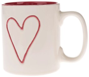 Kubek ceramiczny Red Heart, 600  ml