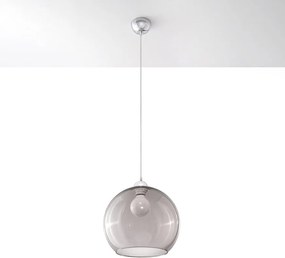 Lampy wiszące minimalistyczny Esfera, stal/szkło - 1 źródło światła 4000K - L.30 x H.120 cm - grafitowy