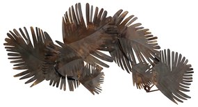 Lampa ścienna w stylu art deco miedziana 76 cm 2-światłowa - Lauf ArtDeco Oswietlenie wewnetrzne
