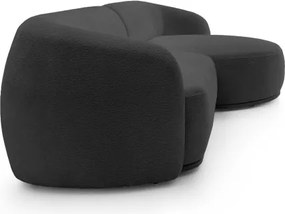 Narożnik NOBO Prawostronny system modułowy tkanina DressME 18 Szary