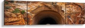 Obraz - tunel w skale (170x50 cm)