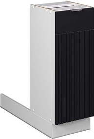 Wyspa kuchenna czarne paski 30x70x82 fame-line