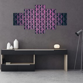 Obraz fioletowej tekstury (125x70 cm)