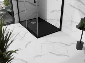 Mexen Stone+ brodzik kompozytowy prostokątny 110 x 80 cm, czarny - 44708011