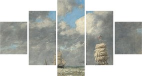 Obraz - Eugène Boudin, Le Havre, reprodukcje (125x70 cm)