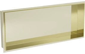 Mexen X-Wall-NR półka wnękowa bez kołnierza 75 x 30 cm, złota - 1951753010