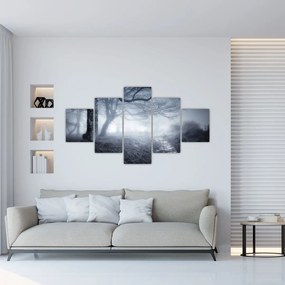 Obraz- Droga we mgle (125x70 cm)