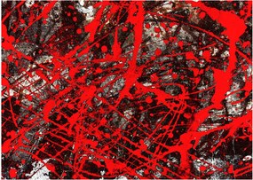 Obraz na szkle - Ekspresyjna abstrakcja (70x50 cm)