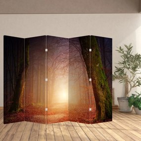 Parawan - Jesienny las we mgle (210x170 cm)