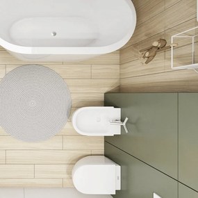 Miska WC wisząca biała LOCA z deską wolnoopadającą typu Duro