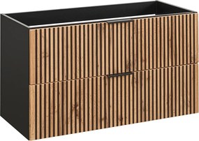 Szafka umywalkowa z lamelowym frontem 100 cm H9-F66