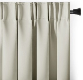 Kremowa zaciemniająca zasłona termiczna 140x245 cm Pleat – Restilo