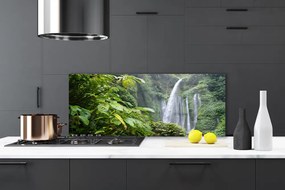 Szkło do Kuchni na Ścianę Orzeźwiający Wodospad Leśny